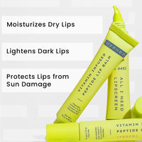 Hyphen Lip care combo for Dry & Chapped Lips | Vanila Lip Balm, Peach Lip Balm & SPF 30 Lip Screen Value Pack of 3 | Hydrating & Moisturizing Lip Balm for Men & Women