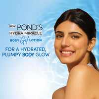 POND'S HYDRA MIRACLE BODY GEL LOTION, WATER-BASED, NON - OILY, NON- STICKY WITH HYALURONIC ACID, QUICK ABSORBING, LIGHT FOR ALL SKIN TYPES - 180ML