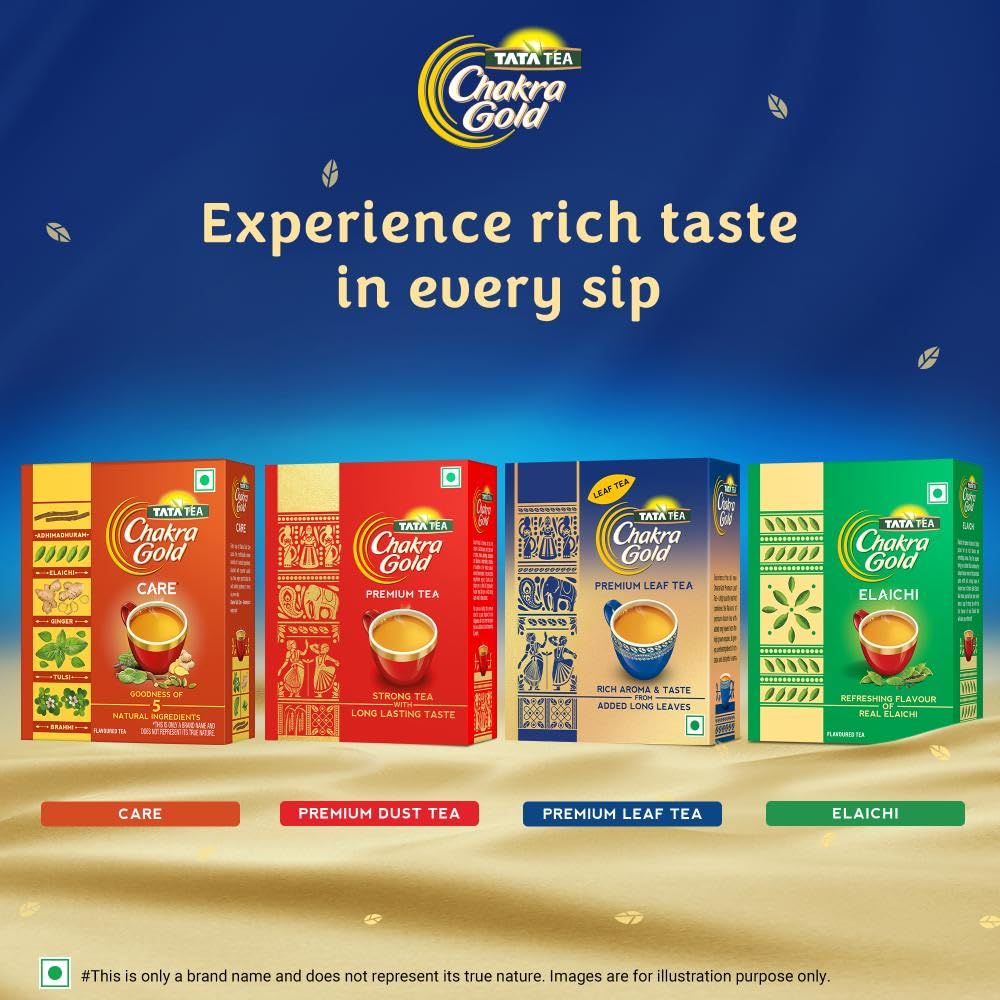 Tata Tea Chakra Gold Premium Leaf Tea| Rich Aroma & Taste | Black Tea With Leaf | 500 gram