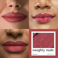 BELLAVITA Comfort Matte Bullet Lipstick| Intense Colour| Creamy Matte Finish| Intense Moisturisation| Smooth Glide| Lipsticks for Women| 4 Hr Stay, Naughty Nude, 4.2 gm