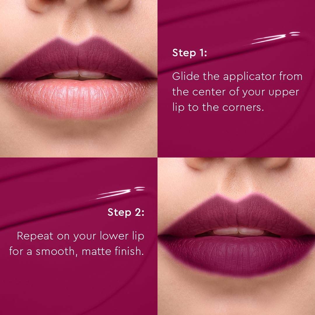 C2P Pro Liquid Lipstick Waterproof Matte Orange Lipsticks for Women | Long Lasting Smudge Proof | Infused with Argan Oil, Vitamin E | Cruelty Free, Vegan - Celeb Secret (Liquid Lipstick Sridevi, 2 ml)