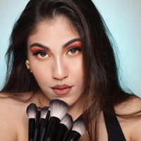 Flicka Eyeshadow Brush For Makeup, Cruelty Free Eyeshadow Blending Brush, Feather Soft Touch, 10 Shadow Brush