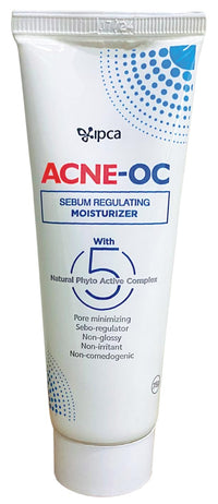 ACNE-OC Moisturiser for Oily & Acne-Prone Skin - 75g (Pack of 2) Sebum Regulating Moisturizer for Face with 5 Natural Phyto Active Complex - Hydrates & Restores Skin - Fast Absorbing Non-Comedogenic Moisturizer