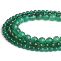 45pcs 8mm Natural Stone Beads Green Agate Beads Energy Crystal Healing Power Gemstone for Jewelry Making, DIY Bracelet Necklace