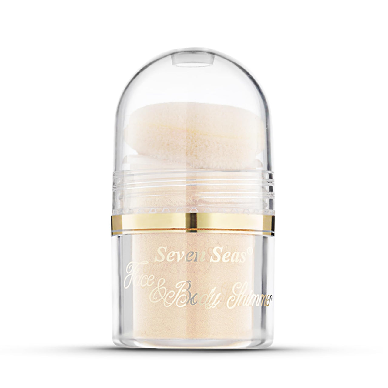 Seven Seas Body & Face Shimmer Highlighter Powder Pigments | For Eyes & Face Makeup | Shimmery Effect, Glitter, Duo-Chrome, Metallic, Intense Pigmentation | Product Used as Highlighter (Buttermilk)