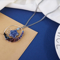 FASHEWELRY 50Pcs Star Stone Pendants Healing Crystal Quartz Chakra Gemstone Rock Charms Random Mixed for Necklace Jewelry Making Hole: 2x7mm 1-Mixed Color-Star-Random