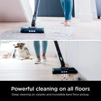 Shark IZ631H Cordless Pro Vacuum with PowerFins and Self-Cleaning Brushroll, Includes Upholstery Tool & Crevice Tool, Up To 60 Minute Runtime, HEPA Filtration, Cordless Vacuum, Dark Grey/Mojito Gray
