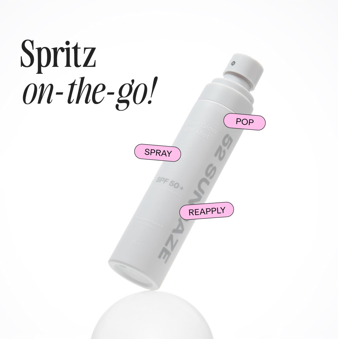 52 Sundaze Spf50 Rice Water Sunscreen Mist | Spf 50+ Pa++++ Sunscreen Spray | Invisible Sun Screen | Clear Glow Rice Sun Mist | Uva/B Broad Spectrum | Oily & Dry Skin| Men & Women | 100 Ml