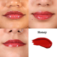 Tint Cosmetics Red Lip Gloss for Women | Hydrating & High Shine | Lightweight & Non-Sticky with Vitamin-E & Grapeseed Oil | Gloss Lock Technology | All Skin Types | 10Ml (Brick Red) | FDA Approved