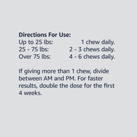 Basics Premium Dog Hip & Joint Supplement Chews with EPA and DHA, Chicken Liver Flavor, 120 Count (Previously Solimo) 120 Count (Pack of 1)
