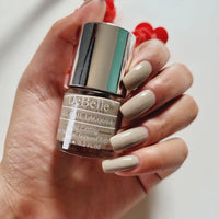 DeBelle Gel Nail Polish Moonstone Bloom (Grey Taupe Nail Paint)|Non UV - Gel Finish |Chip Resistant | Seaweed Enriched Formula| Long Lasting|Cruelty and Toxic Free| 8ml Glossy Finish