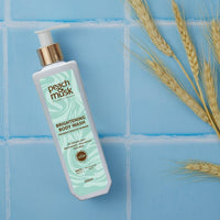 Peach and Musk 2% Salicylic Acid Brightening Soap Free Body Wash, with AHA+BHA and Niacinamide Smoothens Rough & Bumpy Skin, Removes Body Acne & Tan, Daily Use Shower Gel for Men and Women - 200ml