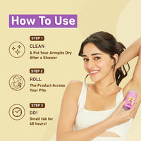 Plum BodyLovin' Vanilla Vibes Underarm Roll On for Women | Last Up to 48H | 4% Lactic Acid & 1% Glycolic Acid | Controls Odor & Fades Underarm Darkness | Warm Vanilla Fragrance Underarm Roll On | 50ml