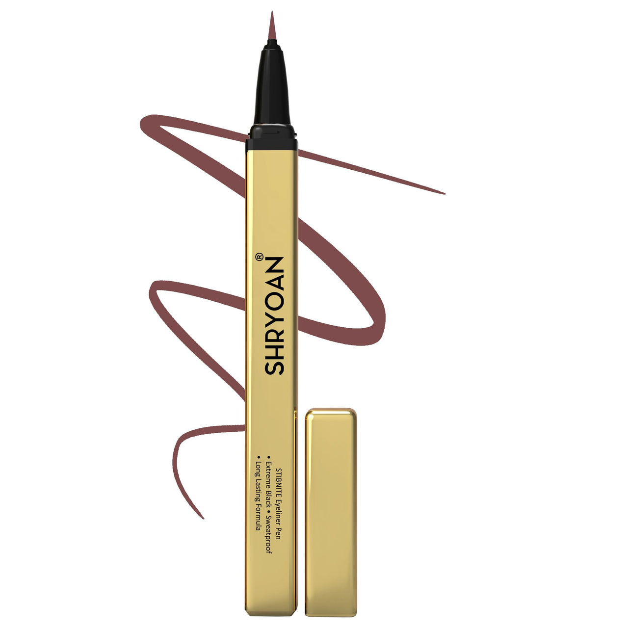 Shryoan Stibnite Eyeliner Pen| Intense Eyeliner | Matte Eyeliner | Lasts Long up to 24 hours | Tear, Sweat & Smudge Proof | (1.2g) | Color- Brown