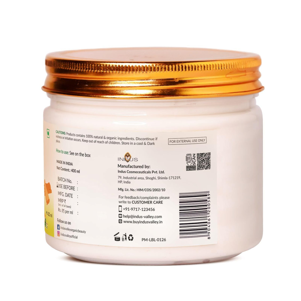 INDUS VALLEY Deep Nourishing Rosemary Damaged Hair Ultima Spa With Keratin - (400Ml),1 Count