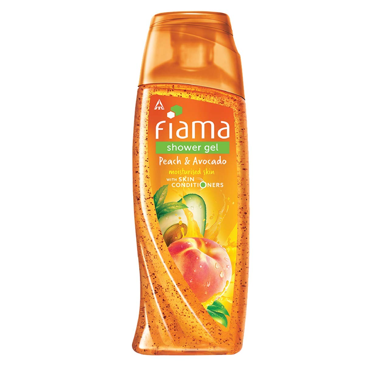 Fiama Shower Gel Peach & Avocado & Fiama Shower Gel Blackcurrant & Bearberry Body Wash With Skin Conditioners For Radiant Glow 250ml +250ml (Pack of 2)