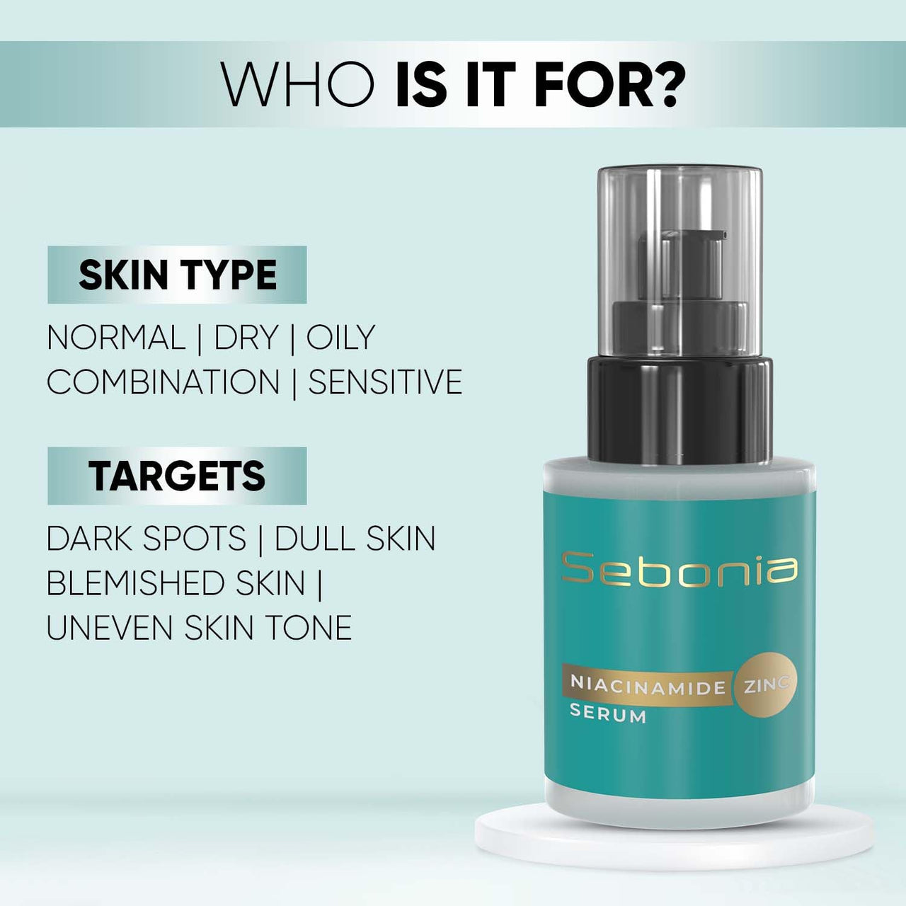 Sebonia Niacinamide Zinc Serum (20 ml)