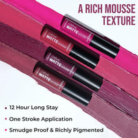 Insight Cosmetics Crème Matte Mousse|Creamy Mousse Lipstick | Lasts 12 Hours | Waterproof & Smudgeproof (DOLL)