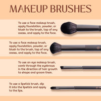 Shryoan Professional Stylish Highlighter Fan Brush with Foundation Brush