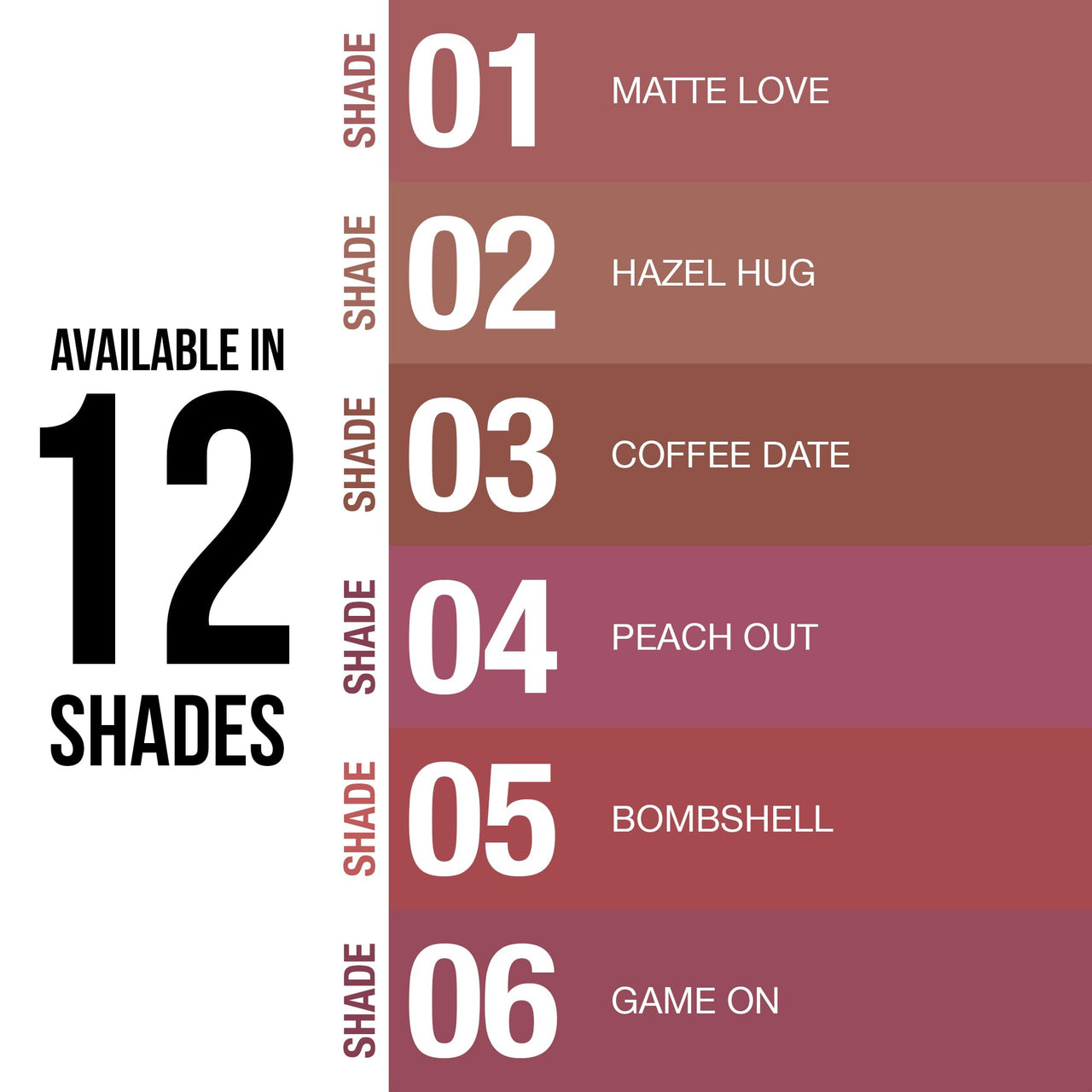 Hilary Rhoda Matte About You Lipstick | Long Lasting & Highly Pigmented Lipstick | Glides Smoothly | Matte Finish | One Stroke Application | Cruelty-Free & Vegan - 3g (Game On - Shade 06)