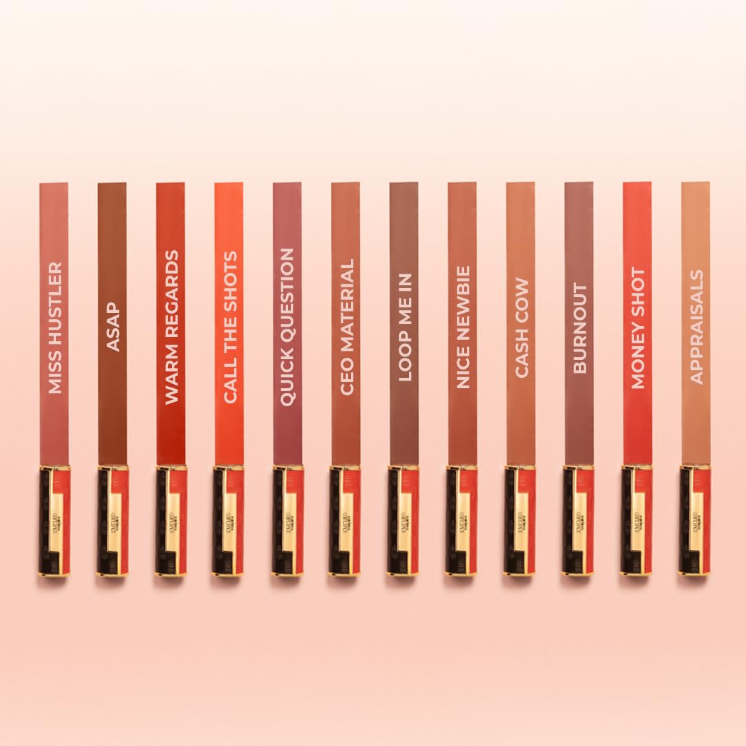 LoveChild Masaba Statement Matte Lipstick, Quick Question (Mauve), Smooth Glide, Bold Matte Finish, Long-Lasting Lipsticks With Mango Butter Nourishing and Intense Color Payoff, Lightweight, 4g