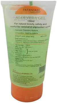 Patanjali Face Gel, Aloe Vera, 150Ml