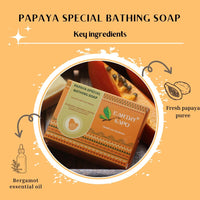 Earthy Sapo Handmade Papaya Special Bathing Soap, 100g