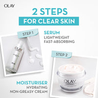Olay Face Serum | Clear and Even Skin | Fights Dullness and Provides Radiant Glow| Normal, Oily, Dry, Combination Skin | Paraben and Sulphate Free (30ml, Niacinamide)