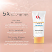 O3+ Radiance Skincare Combo With Bridal Facial Kit for Radiant & Glowing Skin 120g,Bridal Radiance Facewash 75g & Sunscreen 75g