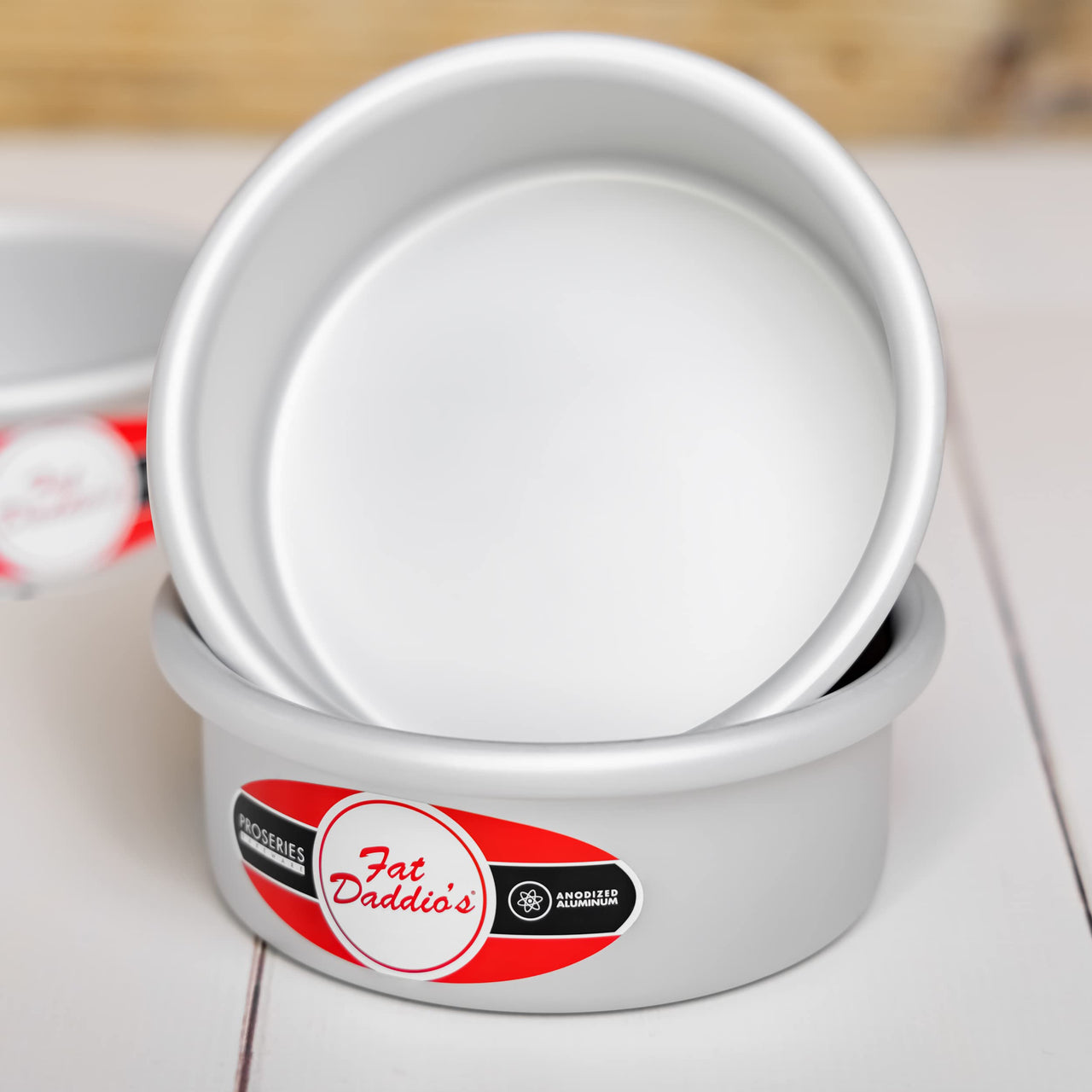 Fat Daddio's  Anodized Aluminum Round Cake Pan, 10 x 2 Inch 2" Depth