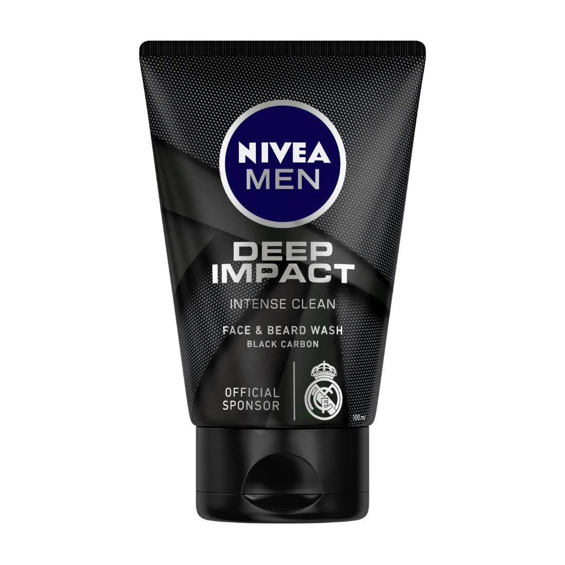 NIVEA Men Face Wash, Deep Impact Intense Clean, 100g And NIVEA Men Pure Impact Shower Gel, 500ml, Hair, Face & Body Wash