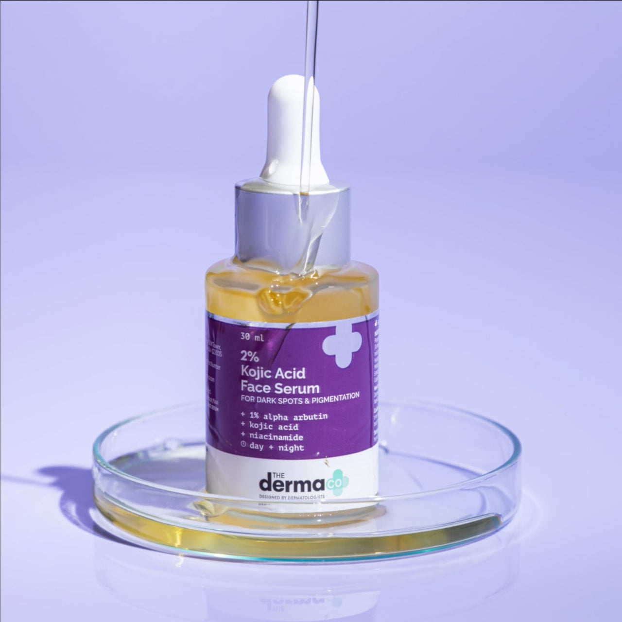 The Derma Co 2% Kojic Acid Face Serum | With 1% Alpha Arbutin & Niacinamide | Reduces Dark Spots, Pigmentation & Blemishes | For All Skin types | 30 ml x 2