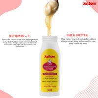 Just Born Baby Moisturizing Face & Body Lotion 200 ml | Enriched With Shea Butter, Aloe Vera & Vitamin E | For Soft, Smooth & Moisturized Skin | Gentle Baby Cream For Newborn Babies & Kids