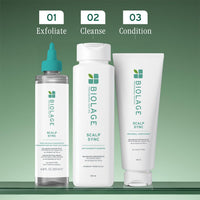 Biolage Scalp Sync Anti-Dandruff 2-Step Combo (Shampoo 400ml + Conditioner 236ml) Helps Remove Dandruff & Balances Scalp upto 72 hrs* Enriched with Piroctone Olamine I For Men and Women