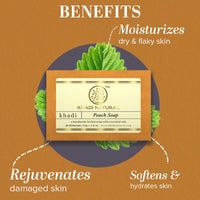 KHADI NATURAL Herbal Peach Soap| Hyderates Skin| Removes Dark Spots| Reduces Tanning| Pack of 2 | (125 * 2) (250gm)