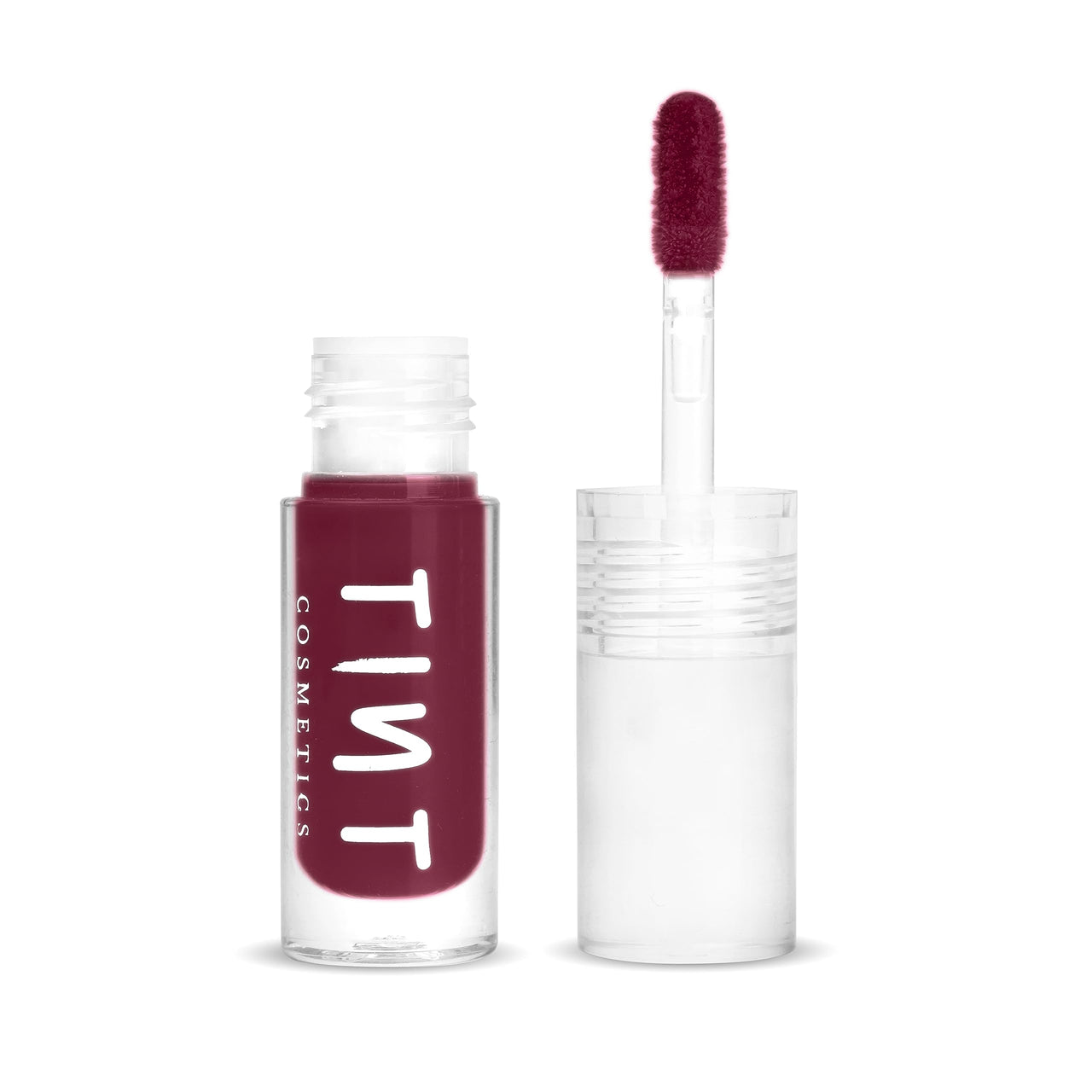 Tint Cosmetics Deep Wine Lip Gloss for Women | Hydrating & High Shine | Lightweight & Non-Sticky with Vitamin-E & Grapeseed Oil | Gloss Lock Technology | All Skin Types | 2.5Ml (Vino) | FDA Approved
