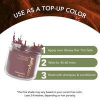 paradyes Top-Up Semi-Permanent Chocolate Brown Diy Conditioner Based Hair Colour, 120 Gm,All,Unscented,1 Count