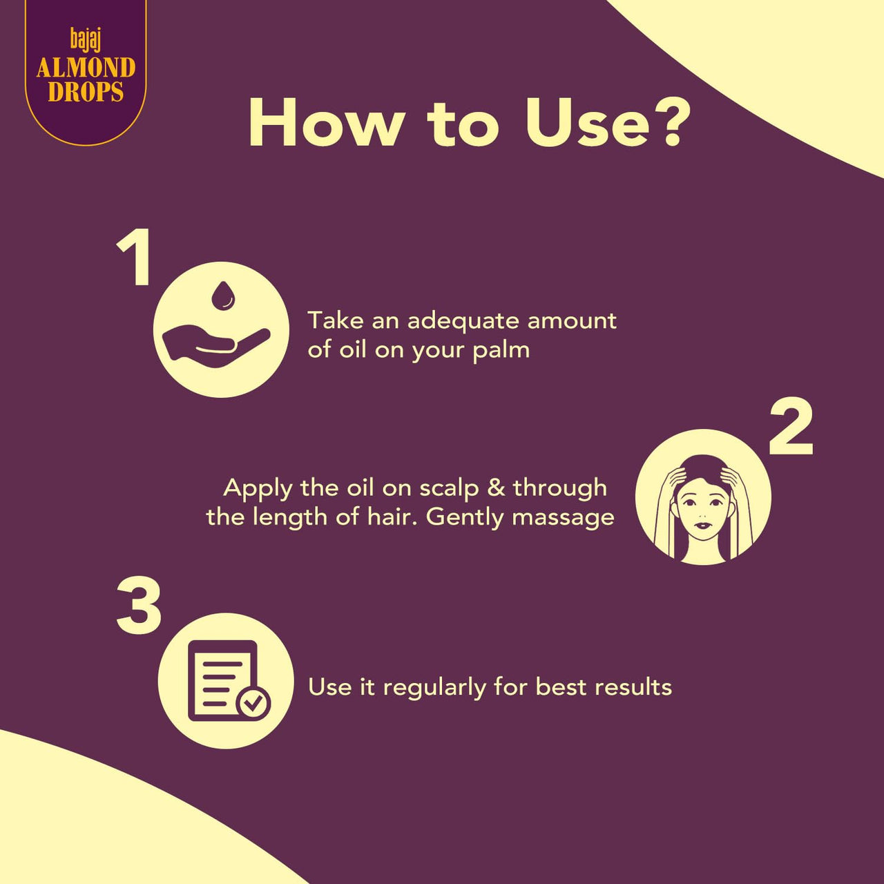 Bajaj Almond Drops Non Sticky Hair Oil With Almond and Argan Oil for 3 way Damage Protection 200ml