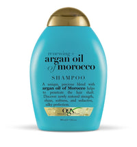 OGX Renewing + Argan Oil of Morocco Hydrating Hair Shampoo, Cold-Pressed Argan Oil to Help Moisturize, Soften & Strengthen Hair, Paraben-Free with Sulfate-Free Surfactants, 385 g (Pack of 2)