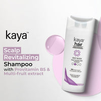 Kaya Clinic Scalp Revitalizing Shampoo Mild Every Day Use Shampoo, Balances pH, Reduces Hair Fall, Contains Basil, Sugarcane, Lemon, Apple Extracts, 225ml