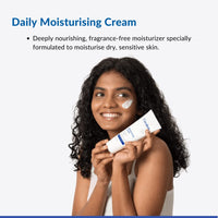 Cerulean Moisturiser for Dry Skin | Glycerin & Hyaluronic for Intense Moisturizing and Skin Strengthening | 100gm | Non-Greasy Barrier Repair Cream with Vitamin E | Dermatologist Recommended Moisturising Cream for Women | Paraben & Fragrance-Free | Non-Co