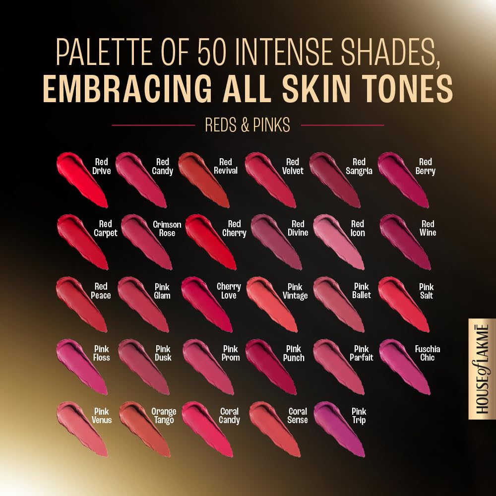 Lakmé Forever Matte Liquid Lip, 16Hr Lipstick, Lightweight & Transferproof - Red Wine, 5.6Ml