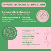 Peach and Musk Refreshing Oil Control Facewash, 2% Salicylic Acid with Ginseng, Controls Oil and Reduces Acne, Sulphate & Parabens Free, Soap Free Face Wash - 100gm