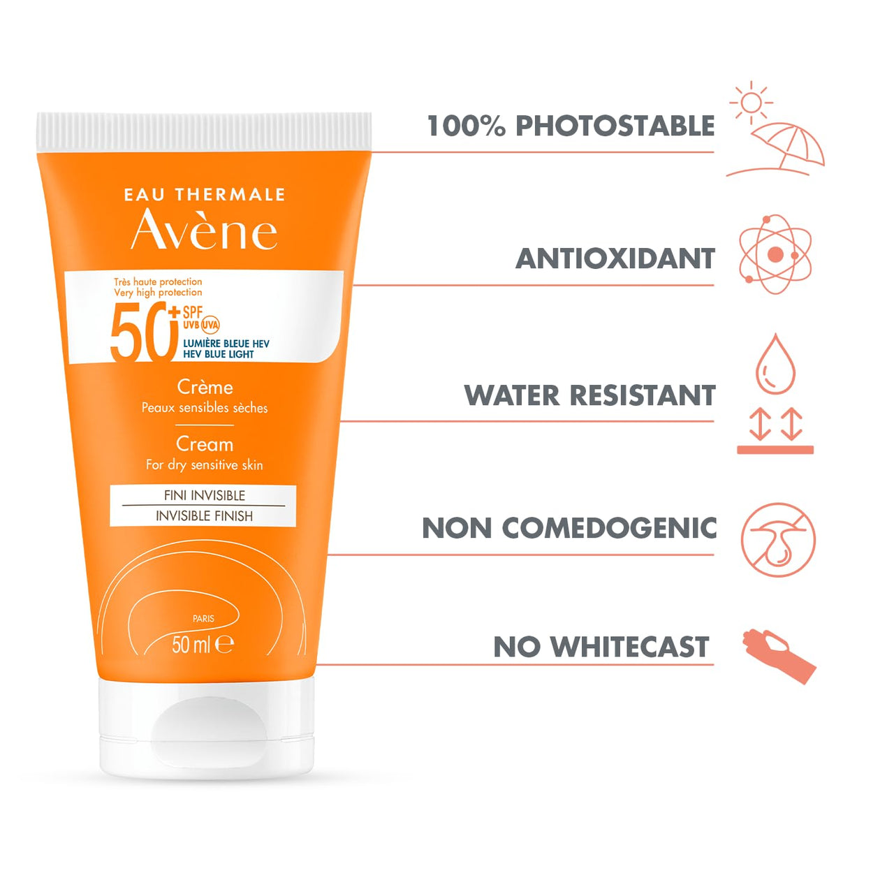 Avène Sun Cleanance Sunscreen SPF50+ 50ml