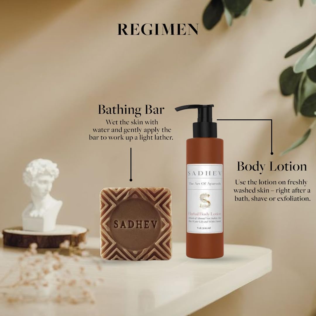 Sadhev Organic Vetiver And Chocolate Bathing Soap For Damaged Skin Chemical Free- 125g (Pack of 1)