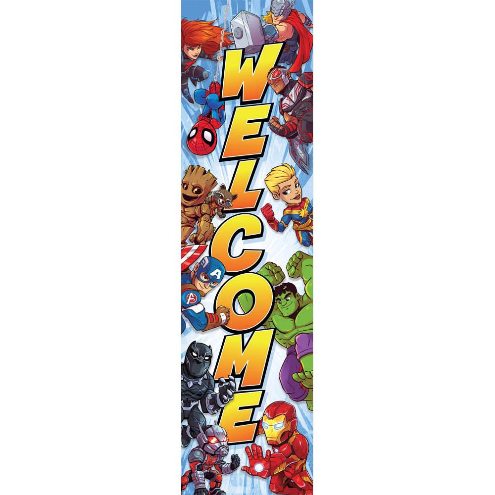 Eureka Marvel Heroes Welcome Back to School Classroom Door Decoration 12'' x 45''