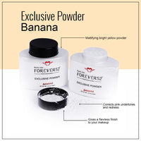 Daily Life Forever52 EXCLUSIVE BANANA Makeup Setting Loose White Powder Long-lasting Coverage Reduces Shine, Matte Finish Look- FBE002
