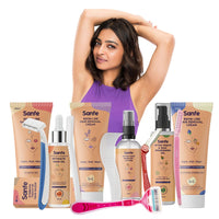 Sanfe Glide Reusable Face & Eyebrow Razor For Women | For Painless Hair Removal - Pack of 3 & Reusable Eyebrow Touch Up Hair Removing Face Razor For Women - Pack of 3