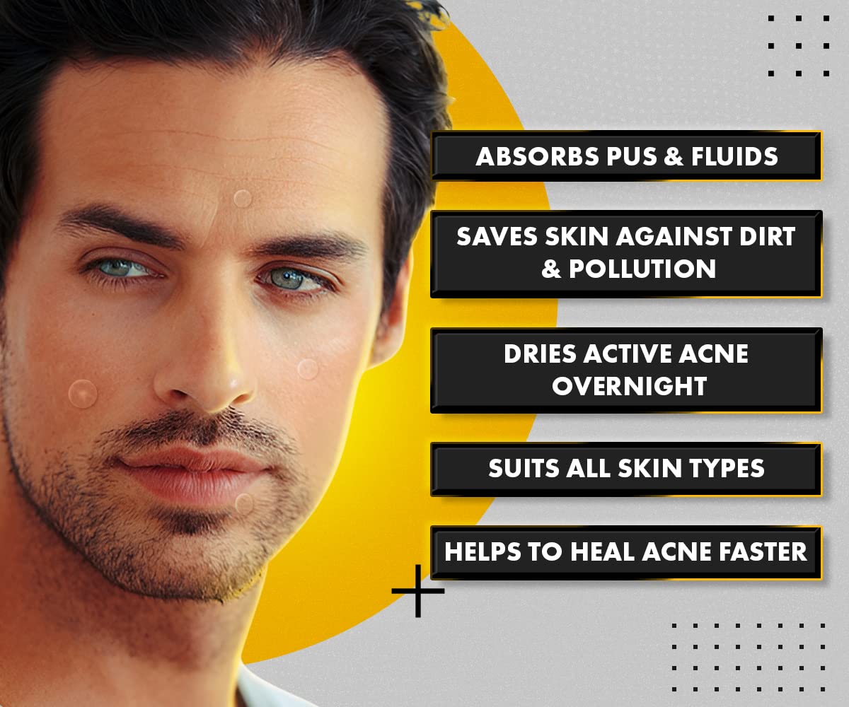UrbanGabru Acne Pimple Patch - 72 Invisible Facial Stickers | Active Acne Absorbing Patch | Reduces Pimple Overnight | Reduces Excess Oil | For All Skin Types