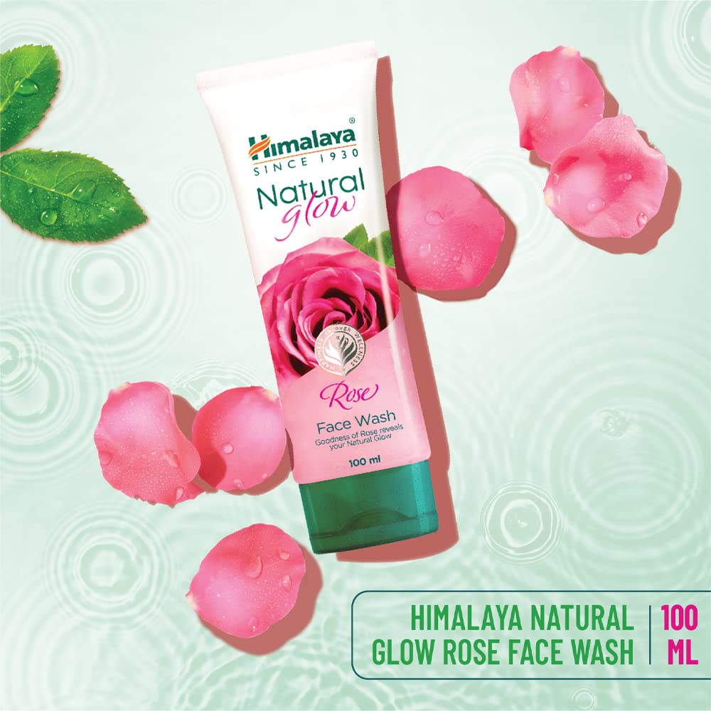Himalaya Natural Glow Rose Face Wash, 100ML INDIA